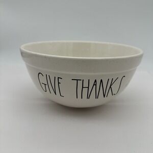 Rae Dunn by Magenta Give Thanks Serving Bowl Ivory One Part of Nesting Set